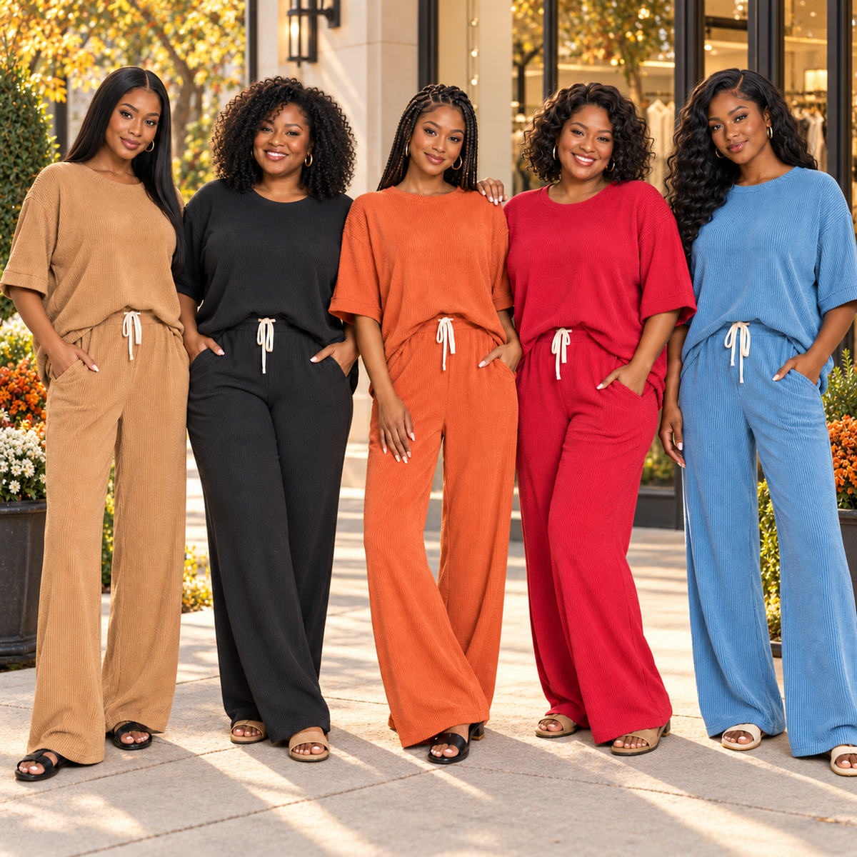 The Soft Life Ribbed Lounge Set
