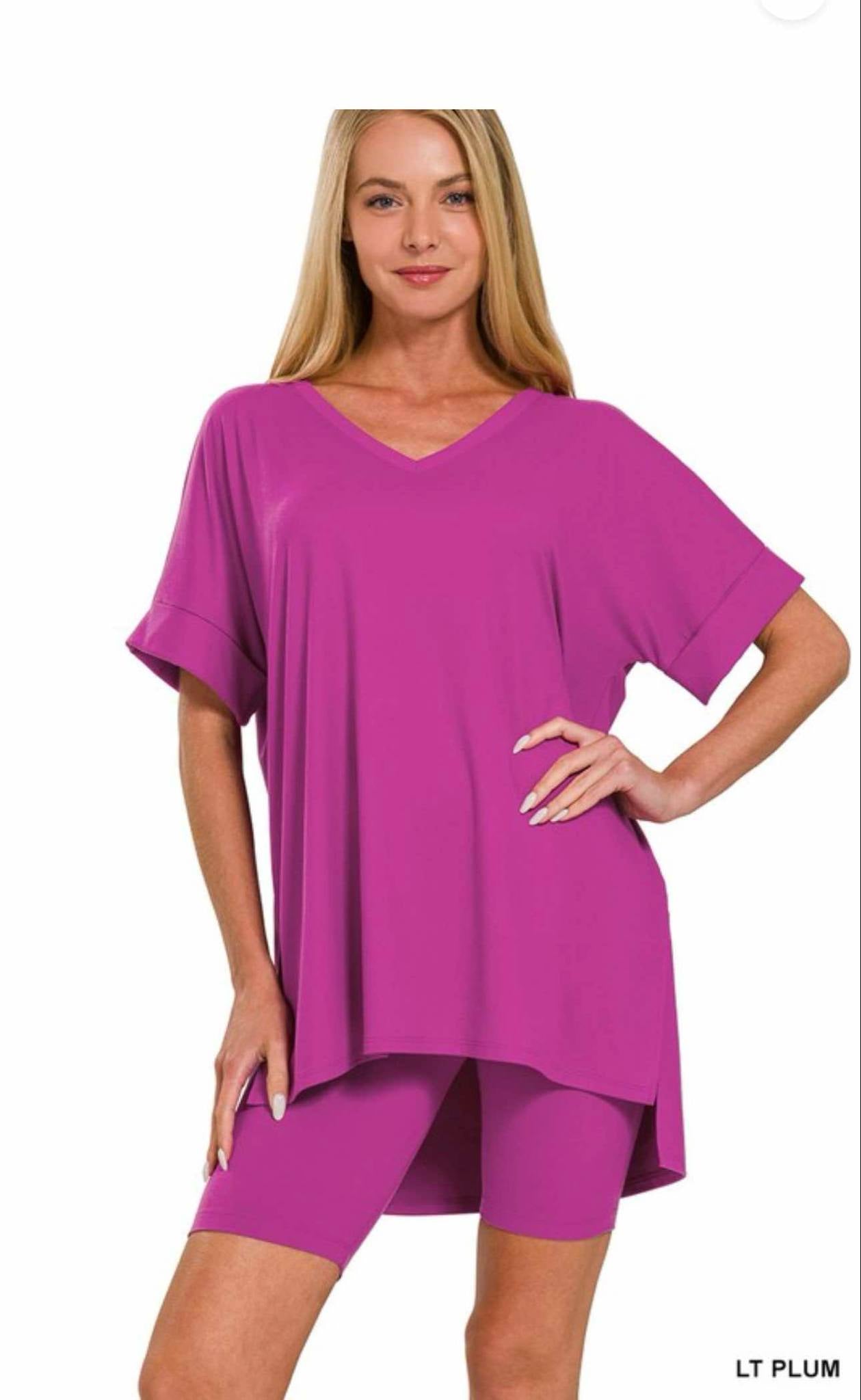 Cool MoM Biker Short Loungewear Set