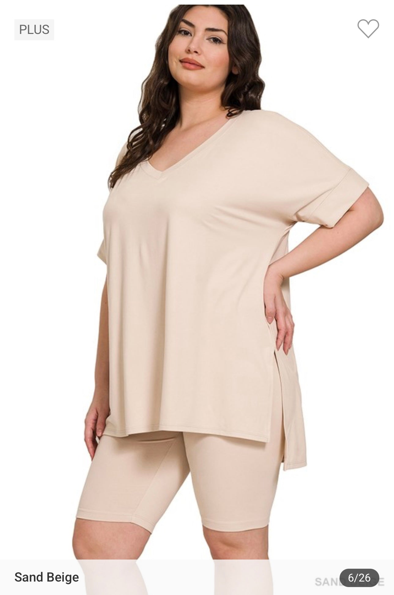 Biker Short Loungewear Sets ( Plus)