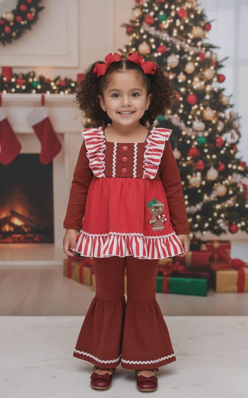 New Sassy Gingerbread Ruffle outfit