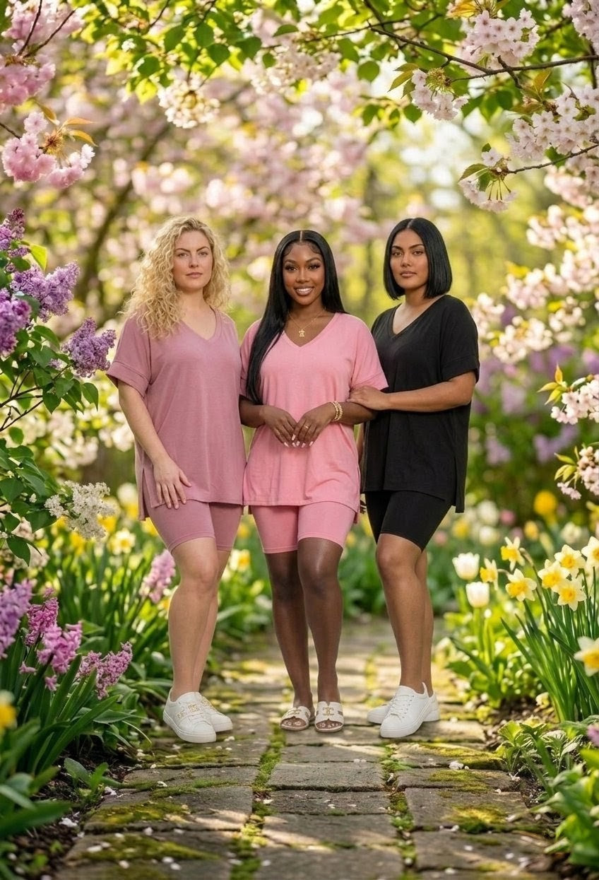 “Loyalty”Plus Size Biker Shorts