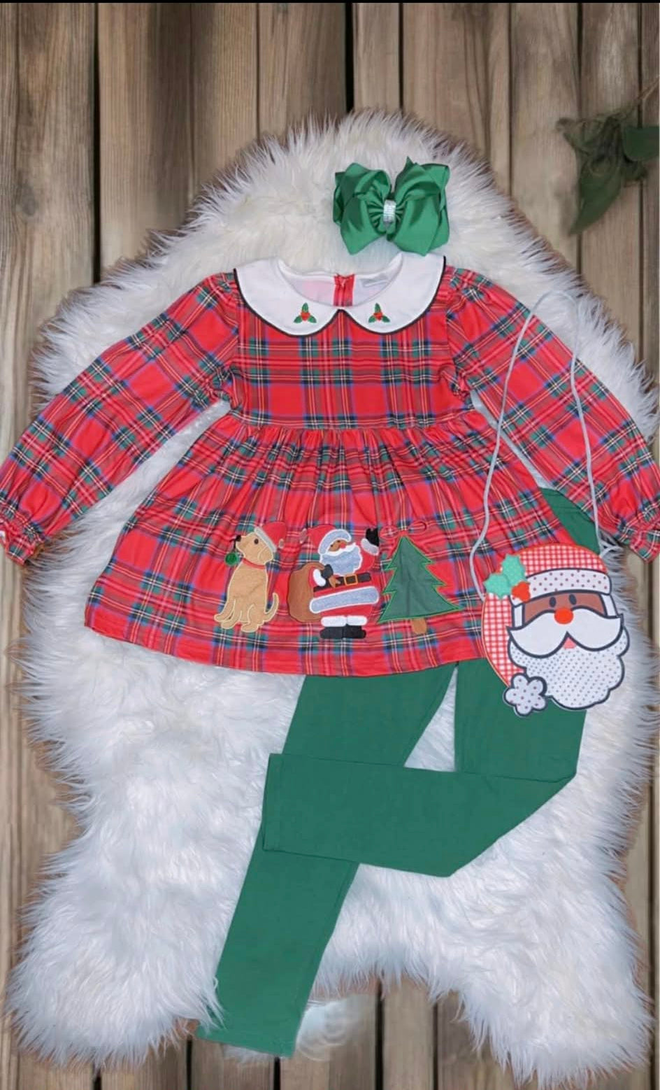 Green Santa Baby Set