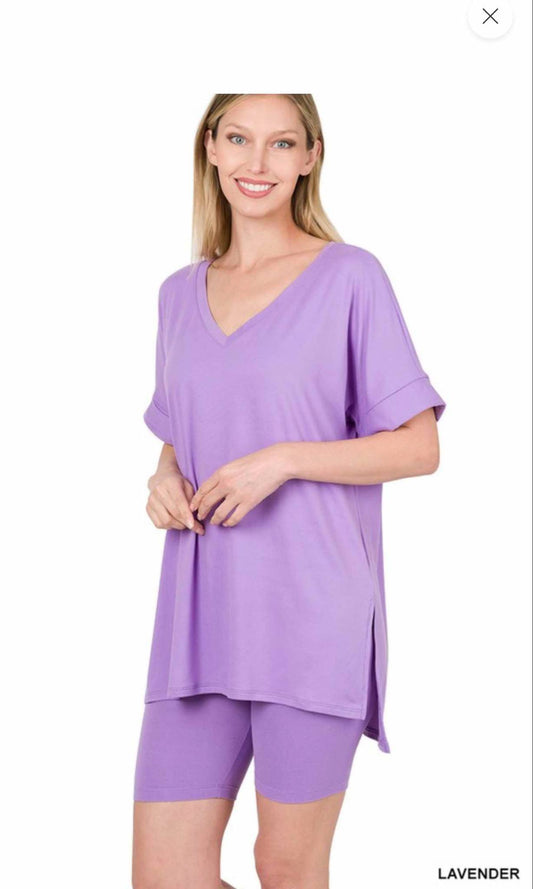 Cool MoM Biker Short Loungewear Set