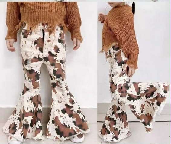 Double layer Cow Print  Bells