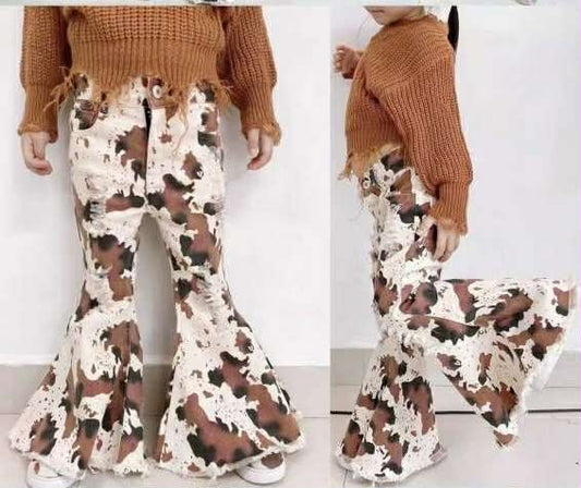 Double layer Cow Print  Bells