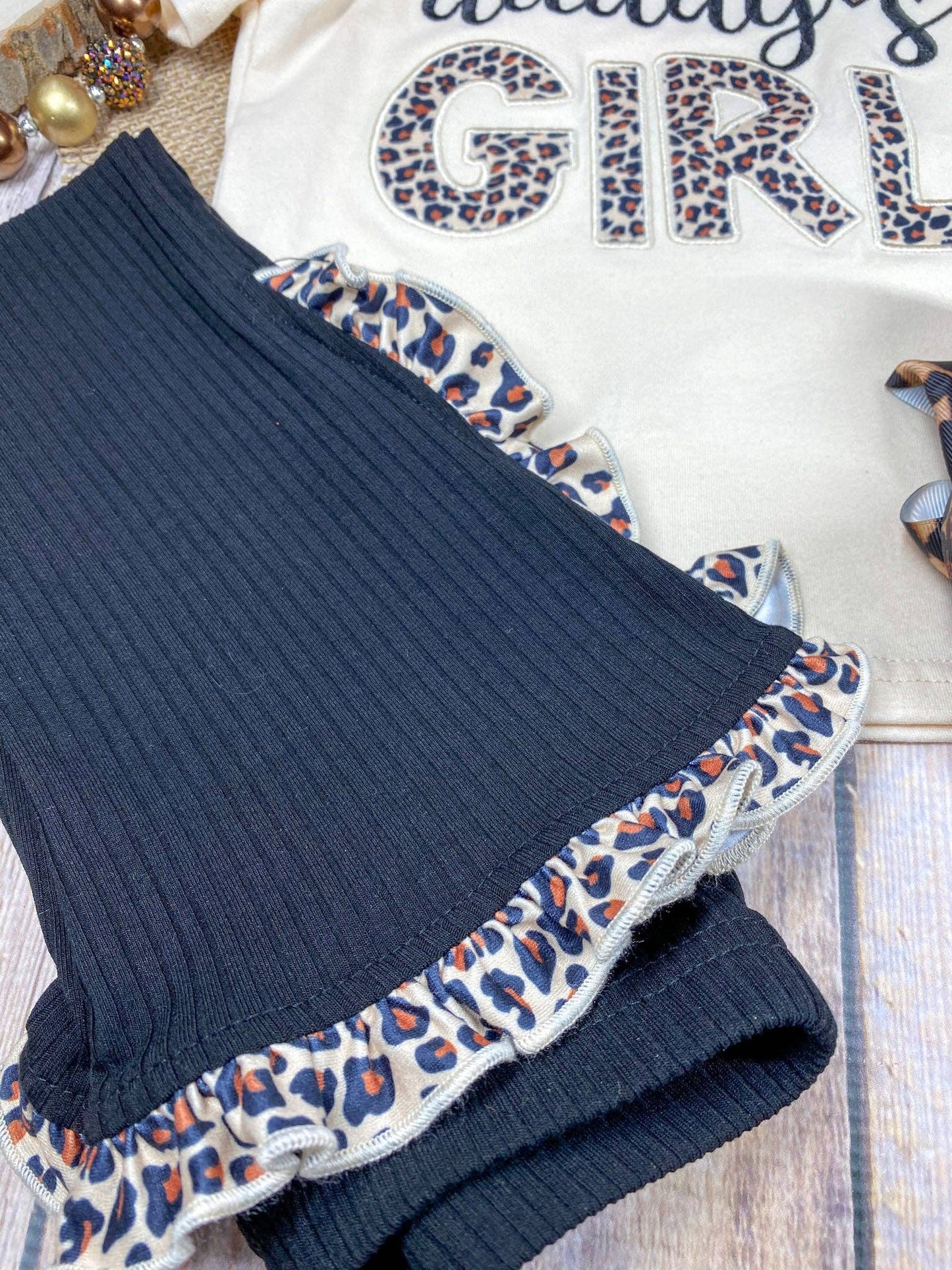 Daddy's Girl Leopard Flare Set