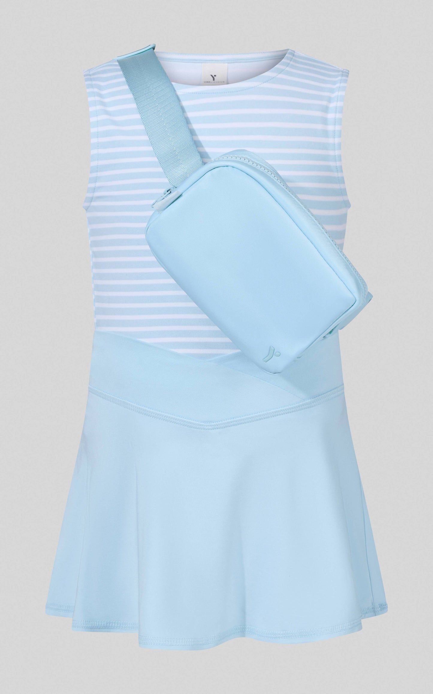 Little Girls Tank, Crossover Skort, Fanny bag Set