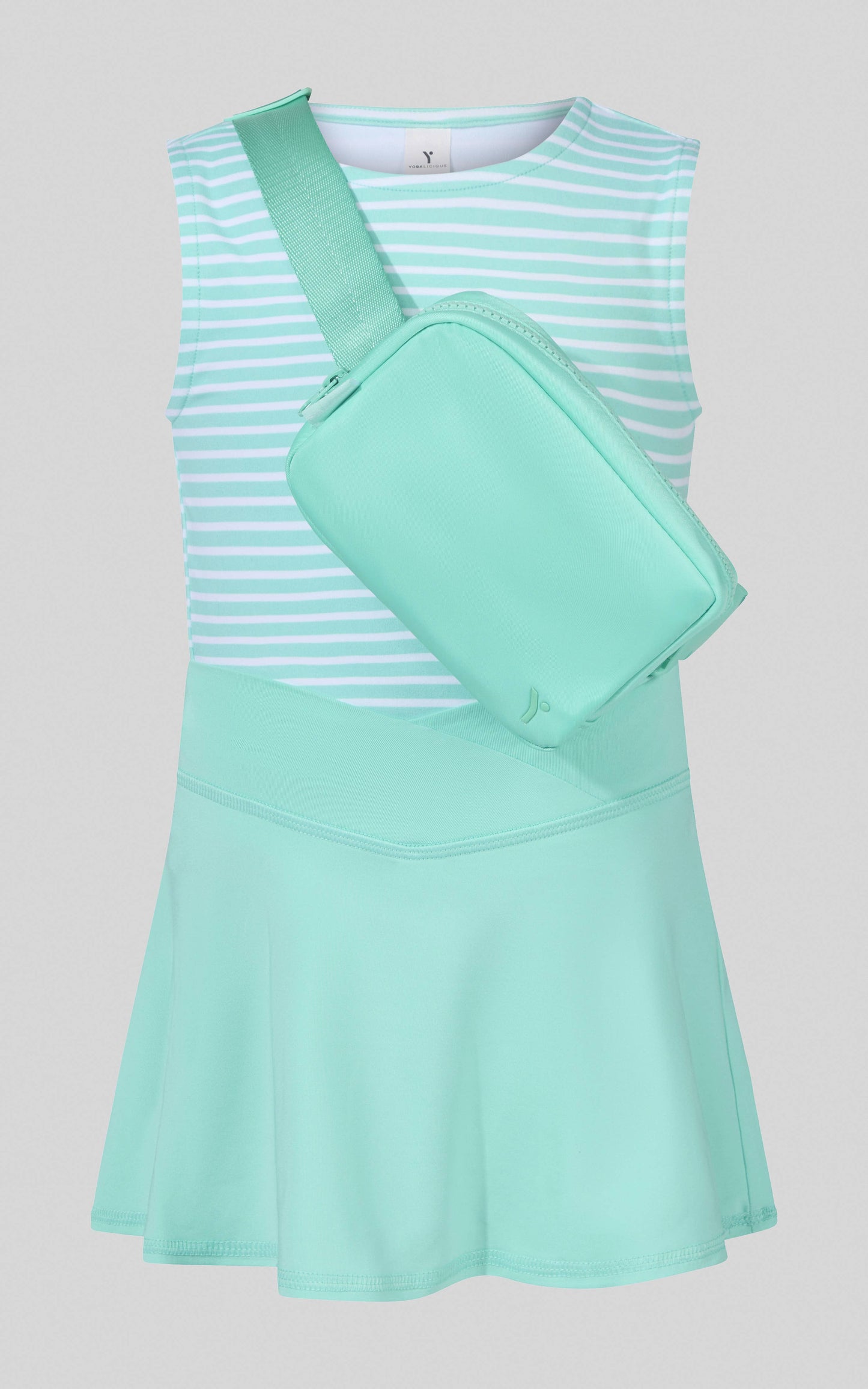 Little Girls Tank, Crossover Skort, Fanny bag Set