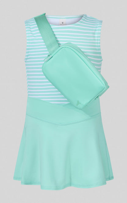 Little Girls Tank, Crossover Skort, Fanny bag Set