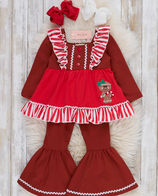 New Sassy Gingerbread Ruffle outfit