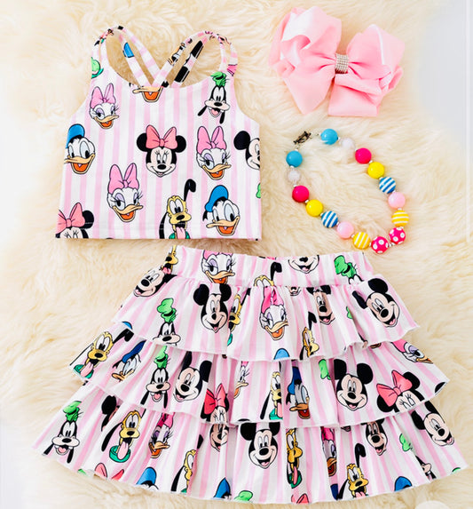 NEW CHARACTER Top & Skort Set