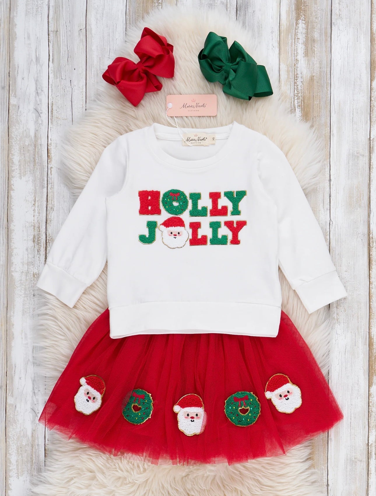 Holly Jolly Christmas Tulle outfit