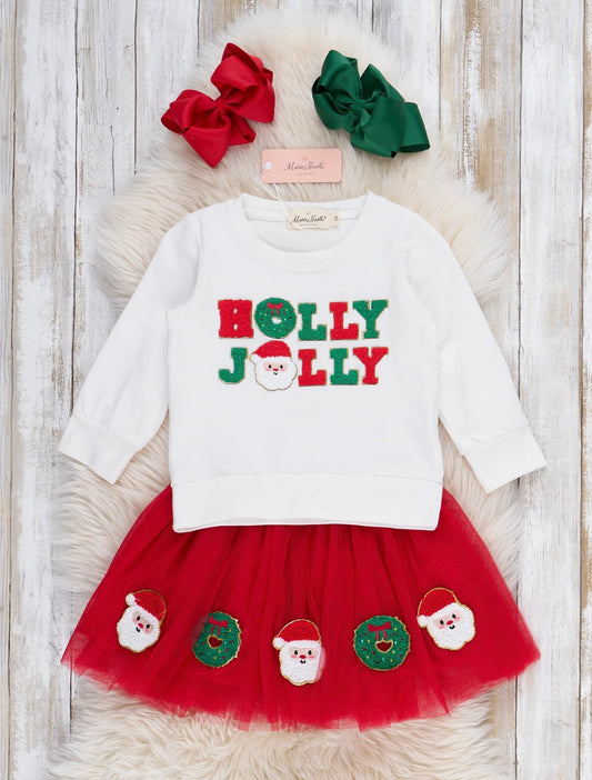 Holly Jolly Christmas Tulle outfit