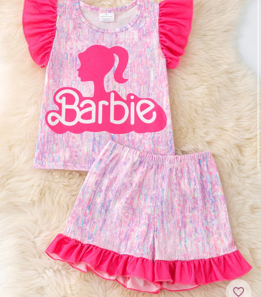 New Holographic  Printed Girls 2 Piece Set