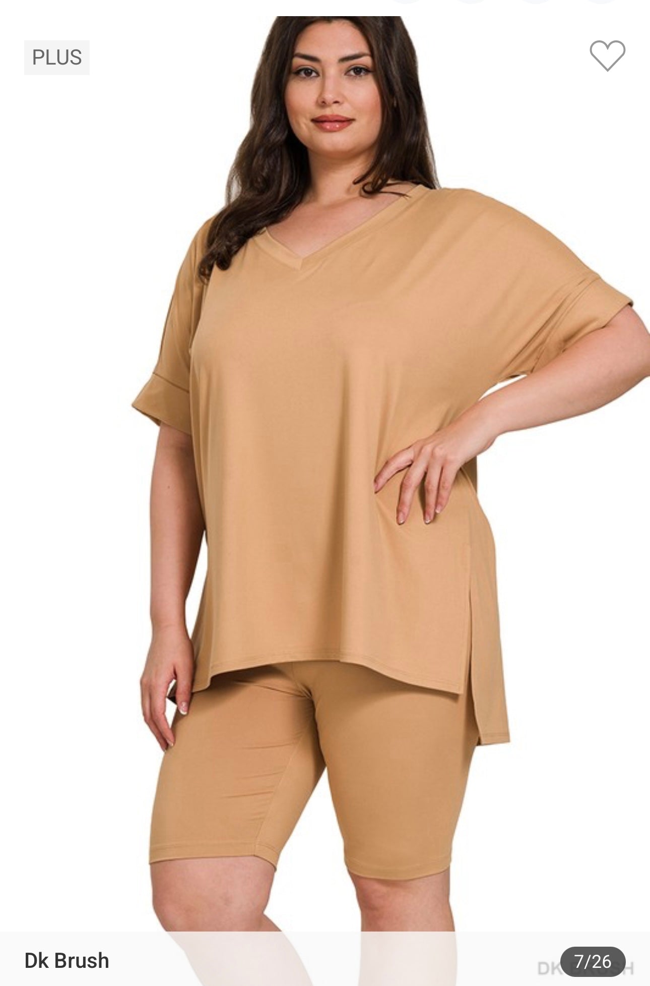Biker Short Loungewear Sets ( Plus)