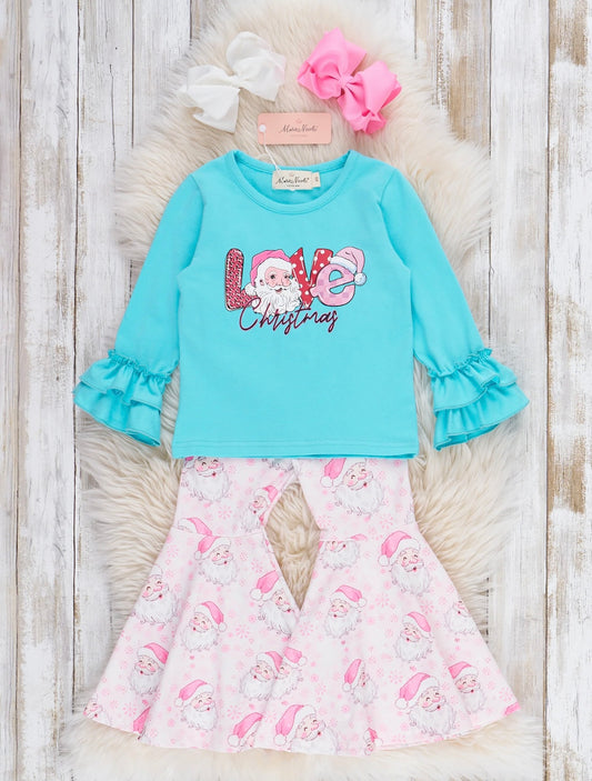 Dreamy Christmas Love Bell Bottom outfit