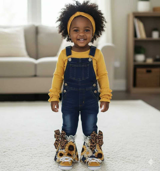 Sunflower Overalls Set