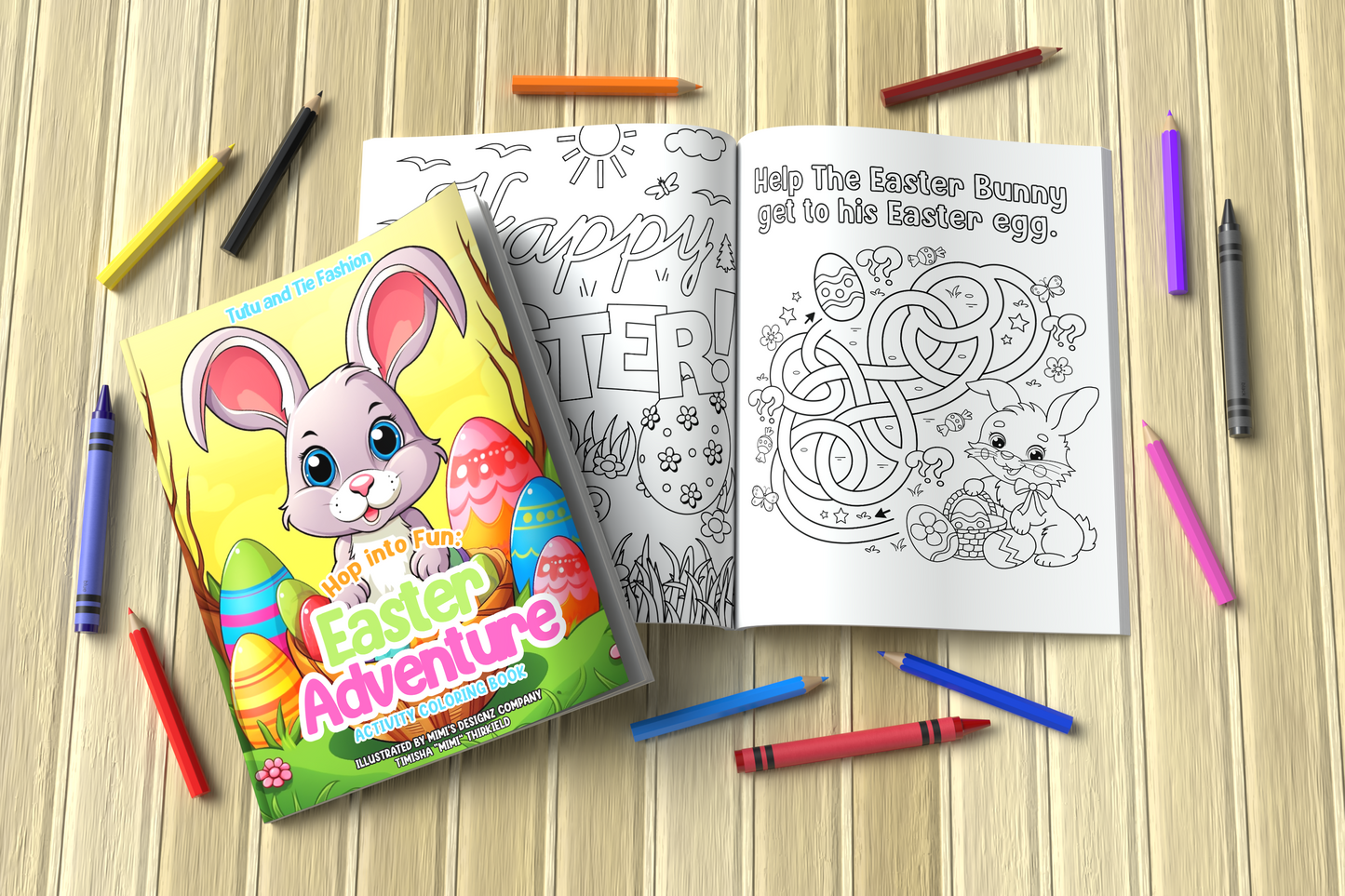 Hop Into Fun Easter Adventure Coloring Book (Digital)