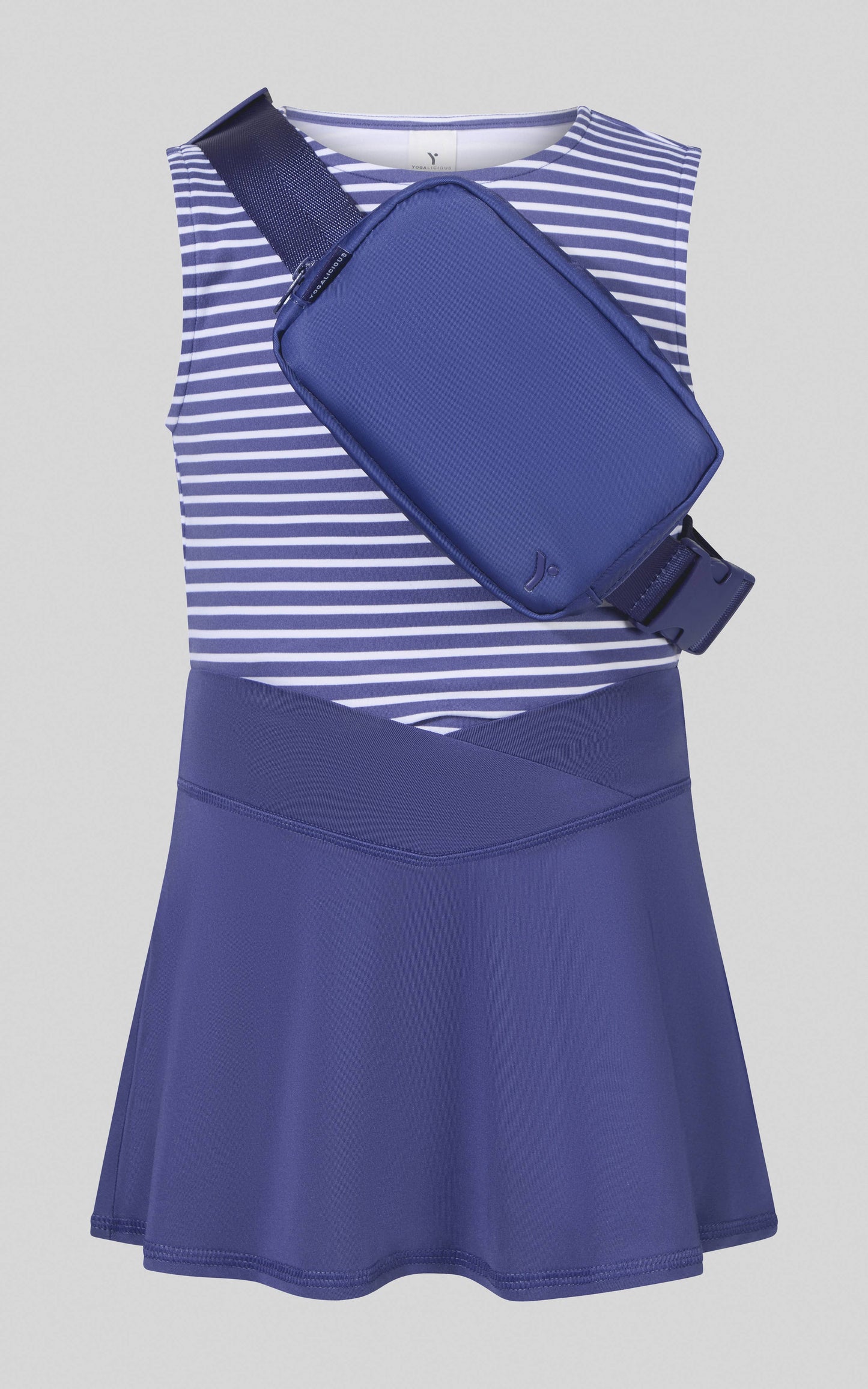 Little Girls Tank, Crossover Skort, Fanny bag Set
