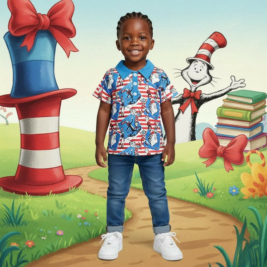 Dr.SeussxCat In The Hat Shirt