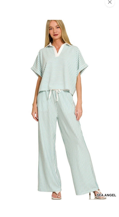 “807” Stripe Me Down Set