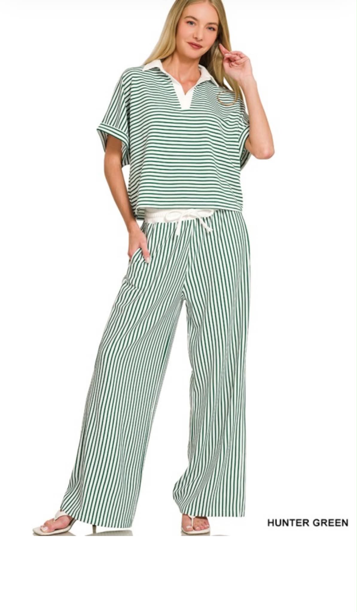 “807” Stripe Me Down Set