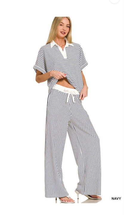 “807” Stripe Me Down Set