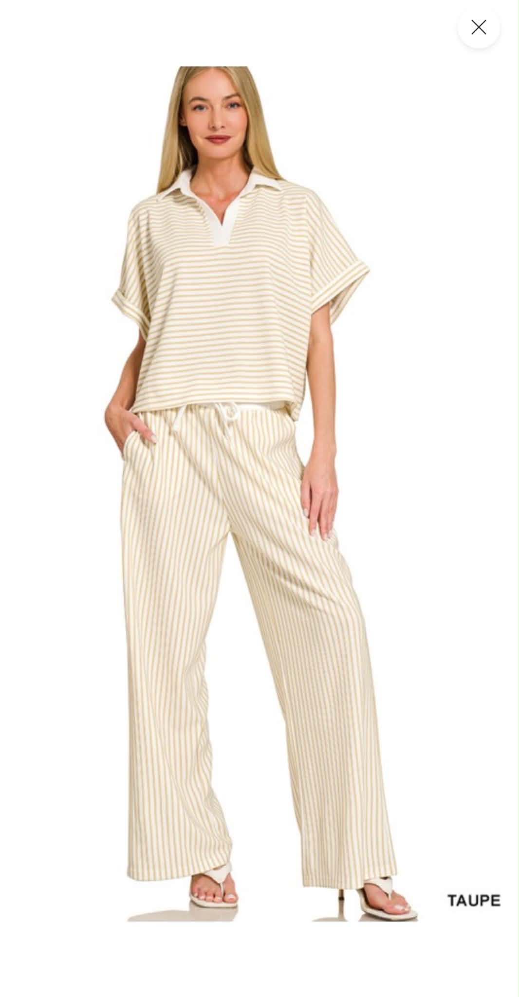 “807” Stripe Me Down Set