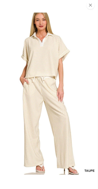“807” Stripe Me Down Set