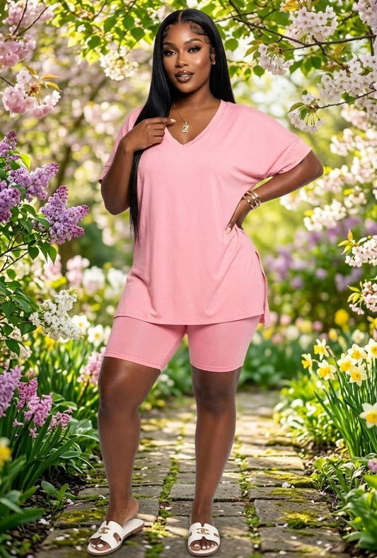 “Loyalty”Plus Size Biker Shorts