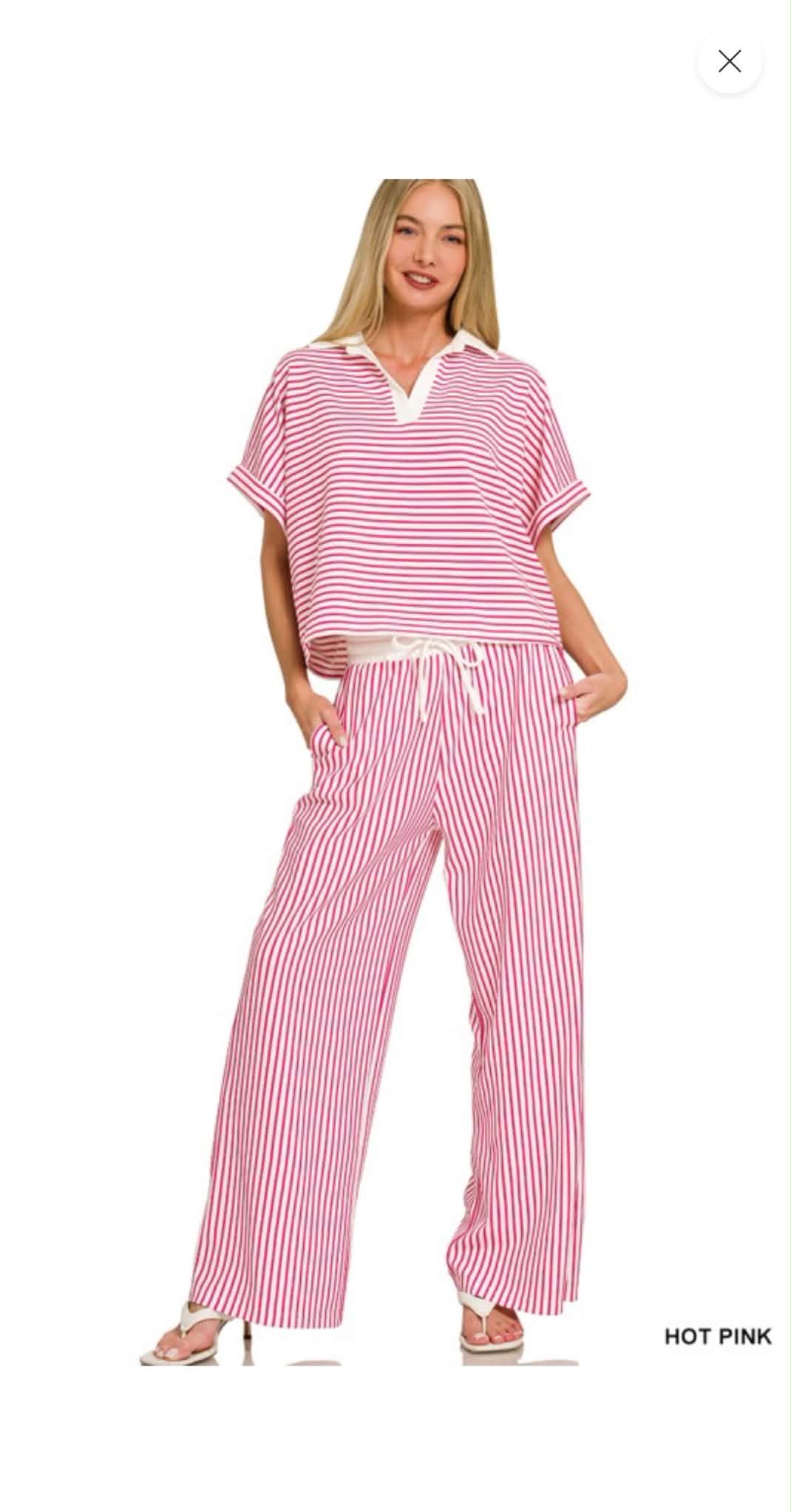 “807” Stripe Me Down Set