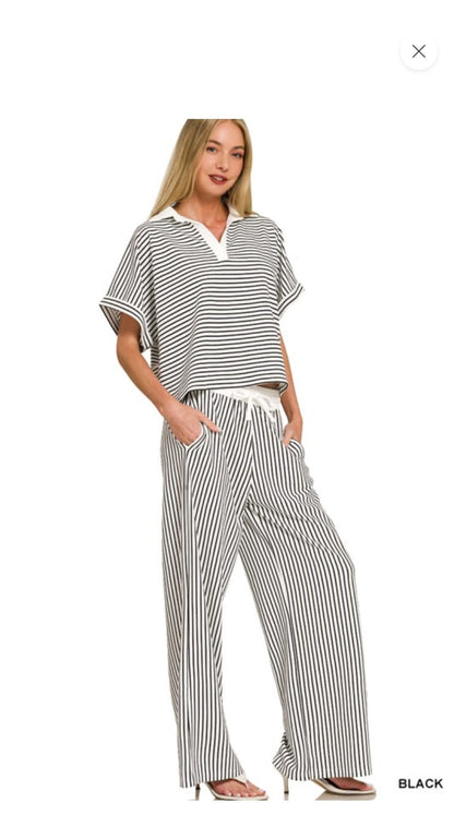 “807” Stripe Me Down Set